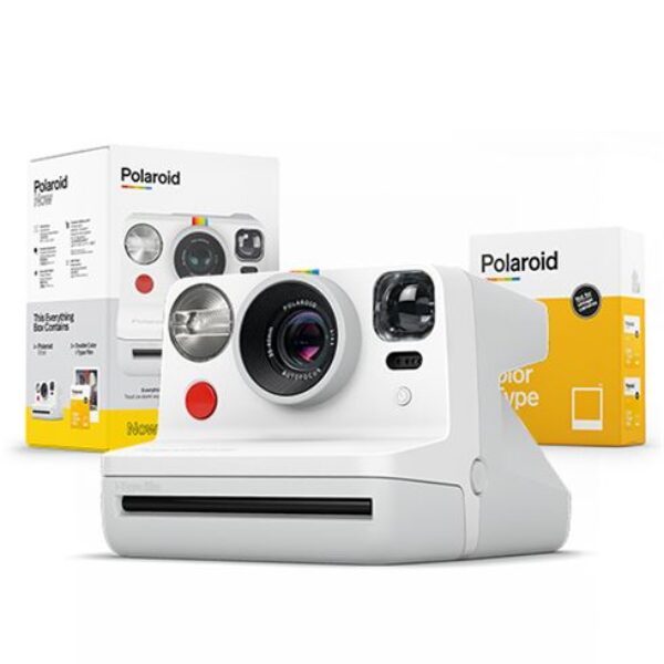 Polaroid Now Aparat Beli (White) – Everything Box – Sa Duplim Pakovanjem Filma I-Type